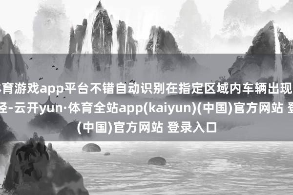 体育游戏app平台不错自动识别在指定区域内车辆出现违停的行径-云开yun·体育全站app(kaiyun)(中国)官方网站 登录入口