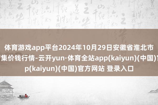 体育游戏app平台2024年10月29日安徽省淮北市中瑞农家具批发市集价钱行情-云开yun·体育全站app(kaiyun)(中国)官方网站 登录入口