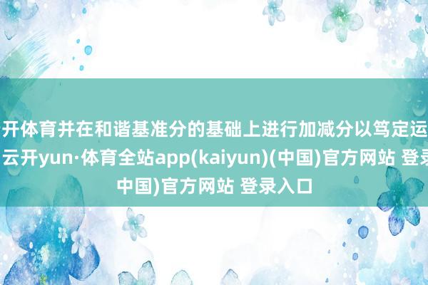 云开体育并在和谐基准分的基础上进行加减分以笃定运转评级-云开yun·体育全站app(kaiyun)(中国)官方网站 登录入口